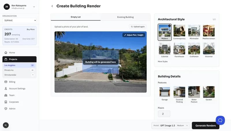 Upload the site photo