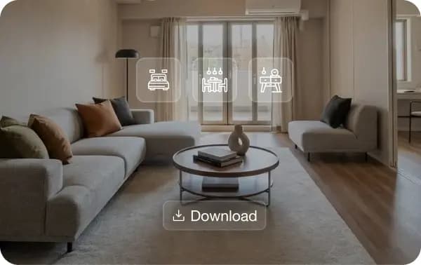 Listing ready staged photo with disclosure