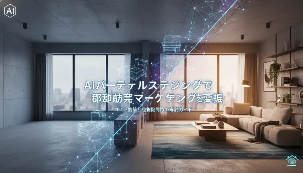 AIバーチャルステージングで不動産マーケティングを変革：コスト削減と成約率向上の実践ガイド