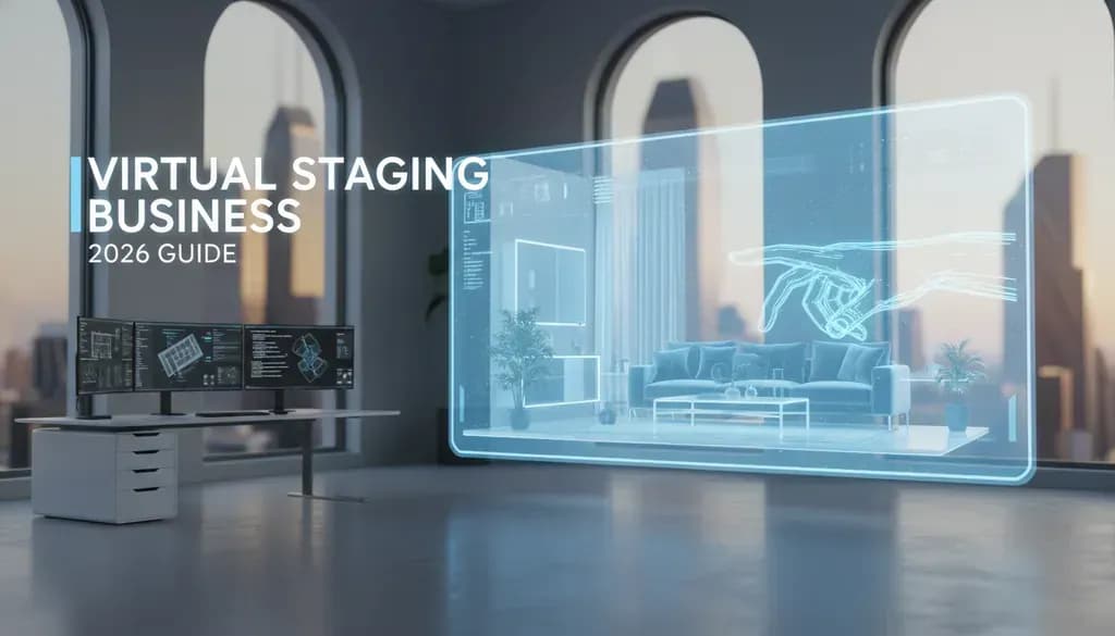 How to Start a Virtual Staging Business in 2026: Complete Guide with Costs & Strategies