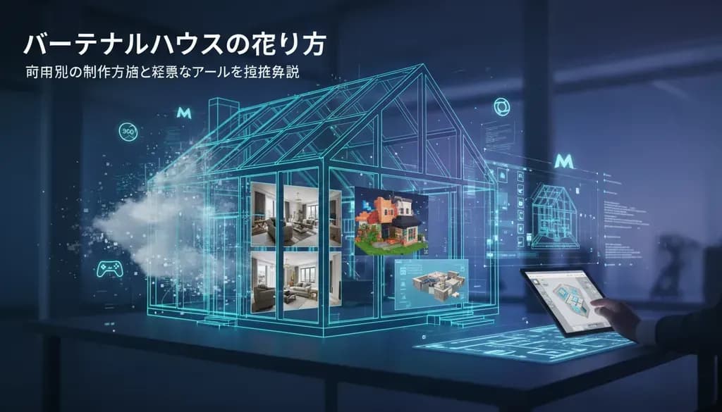 バーチャルハウスの作り方｜目的別の制作方法と必要なツールを徹底解説