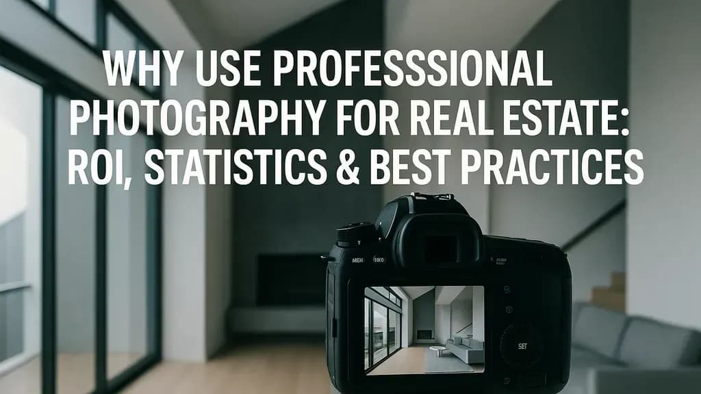 Why Use Professional Photography for Real Estate: ROI, Statistics & Best Practices
