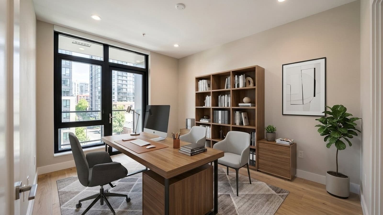 Listing photo with corrected exposure and HDR after AI photo editing